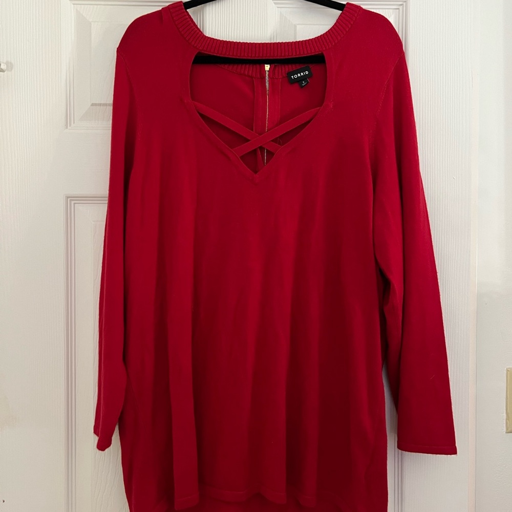 Red torrid 3X long sleeve